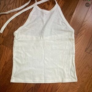 American Eagle Outfitters White Tank Top/Halter